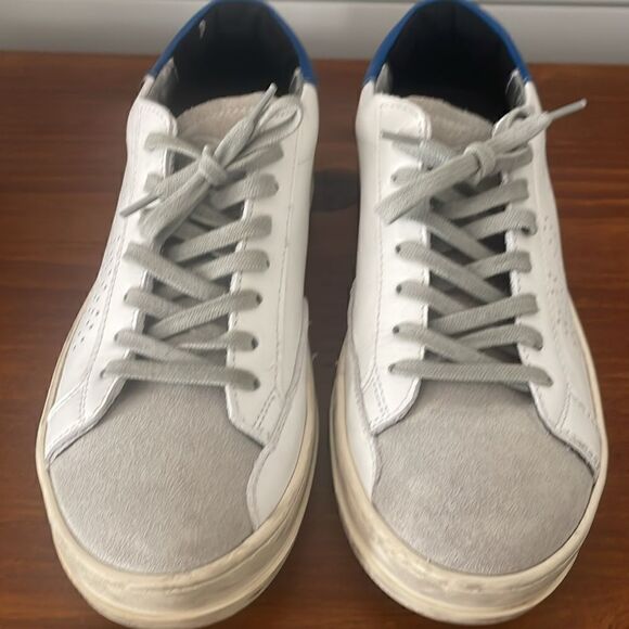 P448 You Can Surf Later White Leather Sneakers - Picture 4 of 8